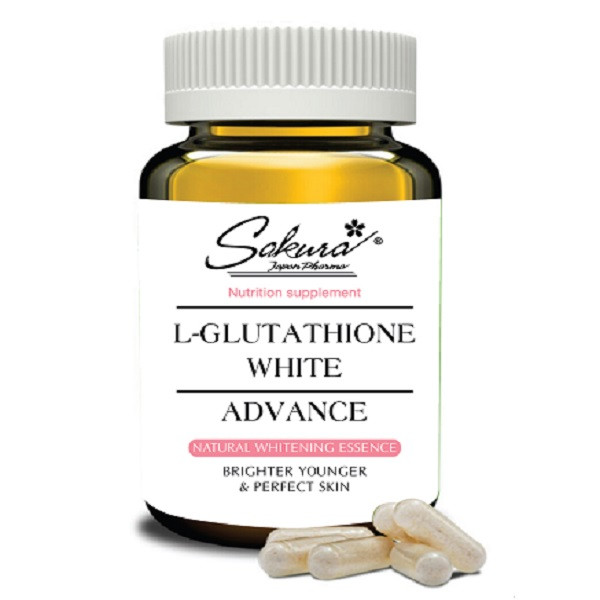 Viên uống trắng da Sakura L- Glutathione White Advance